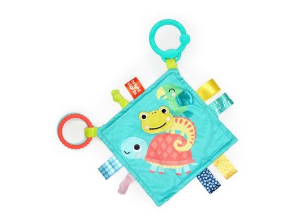 BRIGHT STARTS Dečka maznacia na C kroužku Fuzzy Feel ™ 0m +