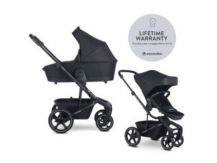 EASYWALKER Kočárek kombinovaný Harvey⁵ 2v1 Midnight Black LITE RWS