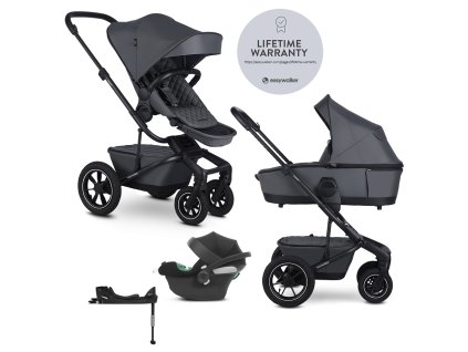 EASYWALKER Kočárek kombinovaný Harvey⁵ Premium 2v1 Mineral Grey LITE AIR + CYBEX Aton B2 i-Size