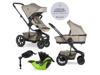 EASYWALKER Kočárek kombinovaný Harvey⁵ Premium 2v1 Pearl Taupe LITE AIR + KIDDY Evoluna i-size 2
