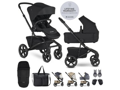 EASYWALKER Kočárek kombinovaný Jimmey Pepper Black XXL RWS