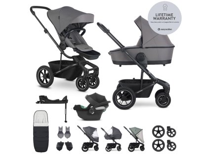 EASYWALKER SET Kočárek 4v1 Harvey⁵ Pebble Grey XXL AIR + CYBEX Aton B2 i-Size