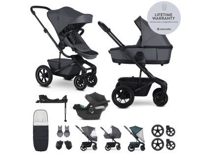 EASYWALKER SET Kočárek 4v1 Harvey⁵ Premium Mineral Grey XXL AIR + CYBEX Aton B2 i-Size