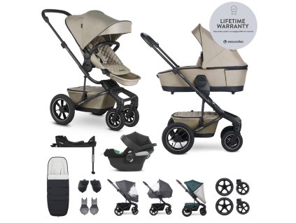 EASYWALKER SET Kočárek 4v1 Harvey⁵ Premium Pearl Taupe XXL AIR + CYBEX Aton B2 i-Size