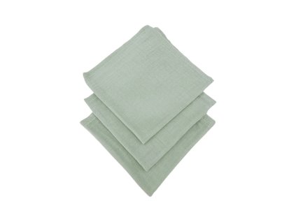 EKO Plenky mušelínové 3ks Mint 30x30 cm