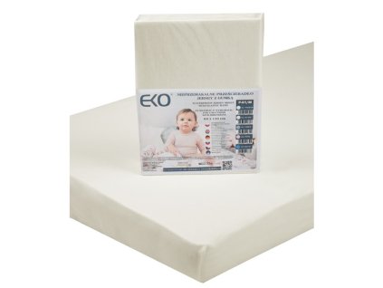 EKO Prostěradlo nepromokavé s gumou žerzej béžová 120x60 cm