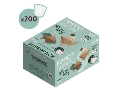FEEDO Pleny jednorázové MAXI (od 7 do 14 kg), 200 ks, měsíční balení