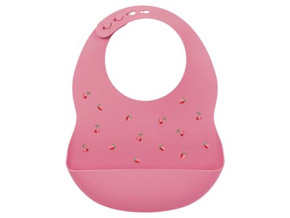 NATTOU Bryndák silikonový se zapínáním růžový bez BPA