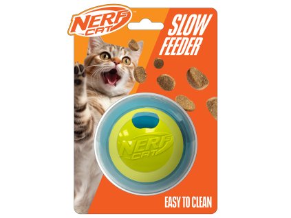 NERF CAT Hračka pro kočky míček na pamlsky 9 cm