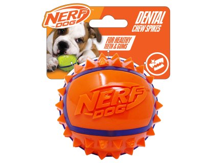 NERF DOG Hračka pro psy míček se spiky 9 cm
