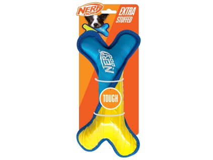 NERF DOG Hračka pro psy odolná kost s plyšovou nylonovou výplní 28 cm