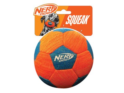 NERF DOG Hračka pro psy X-pletený pískací fotbalový míč 12,5 cm