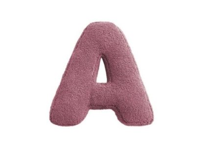 MEALINI Plyšové písmeno Růžové A