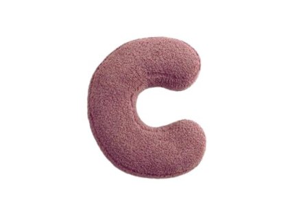 MEALINI Plyšové písmeno Růžové C