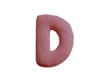 MEALINI Plyšové písmeno Růžové D