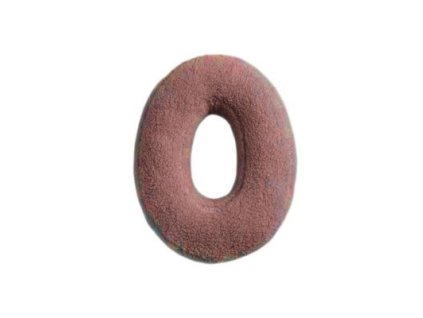 MEALINI Plyšové písmeno Růžové O