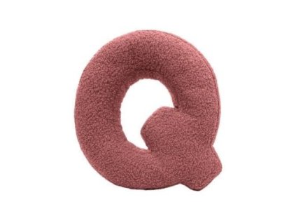 MEALINI Plyšové písmeno Růžové Q