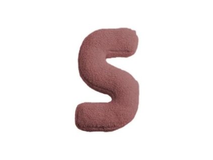 MEALINI Plyšové písmeno Růžové S