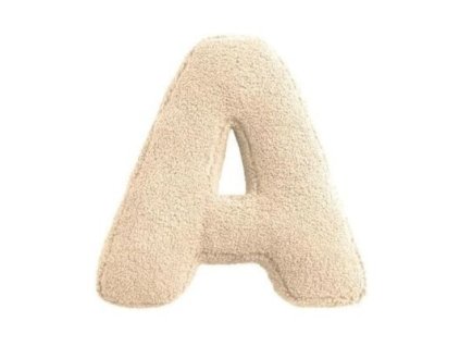 MEALINI Plyšové písmeno Krémové A