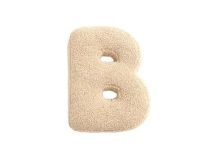 MEALINI Plyšové písmeno Krémové B