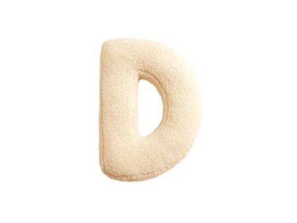 MEALINI Plyšové písmeno Krémové D
