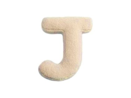 MEALINI Plyšové písmeno Krémové J