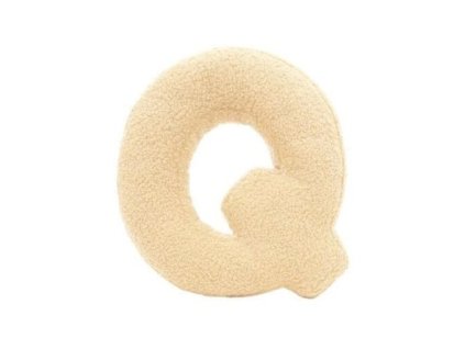 MEALINI Plyšové písmeno Krémové Q