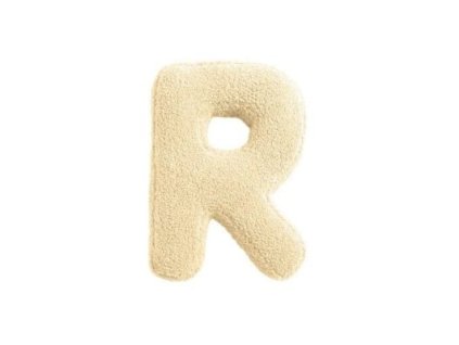 MEALINI Plyšové písmeno Krémové R