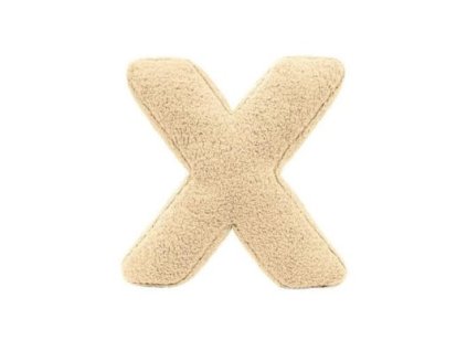 MEALINI Plyšové písmeno Krémové X
