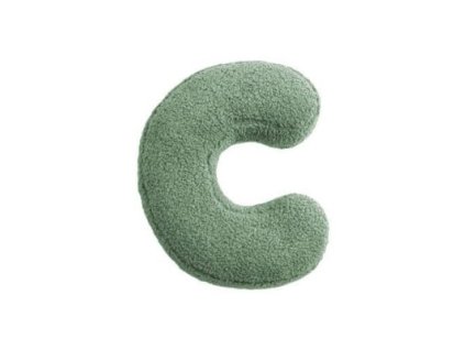 MEALINI Plyšové písmeno Zelené C
