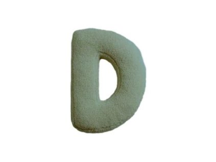 MEALINI Plyšové písmeno Zelené D