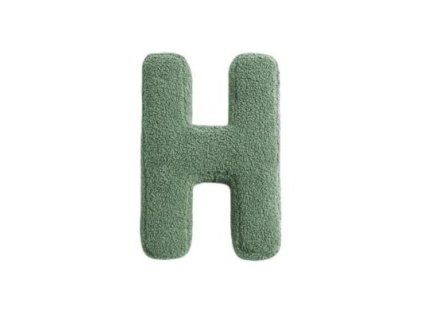 MEALINI Plyšové písmeno Zelené H