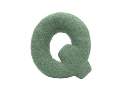 MEALINI Plyšové písmeno Zelené Q