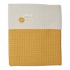 koeka deka antwerp 75x100 waffle flanel ochre pebble