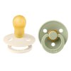 BIBS Colour cumliky z prirodneho kaucuku 2ks Sage Ivory velkost 3