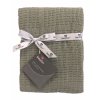 21350 3 detska hackovana bavlnena deka babydan dusty green 75x100cm zelenkava