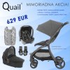 babystyle egg quail quantum grey set kocarek korba adaptery autosedacka