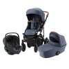 Set kočárek Smile III + hluboká korba + autosedačka Baby Safe 3 i-Size, Indigo Blue