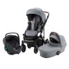 Set kočárek Smile III + hluboká korba + autosedačka Baby Safe iSense, Nordic Grey