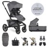 EASYWALKER SET XXL kočárek kombinovaný Jimmey Iris Grey  s příslušenstvím