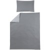 Meyco Povlečení 100x135 cm - Uni grey/light grey