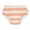 LÄSSIG Swim Diaper 2023 Girls block stripes milky/peach 07-12 mon.