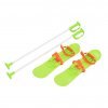 Dětské lyže s vázáním a holemi Baby Mix BIG FOOT 42 cm zelené