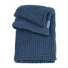 Meyco Deka do postýlky Waffle Teddy fleece  - Indigo