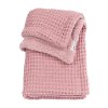 Meyco Deka Waffle Teddy fleece  - Old pink