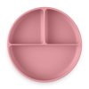 PETITE&MARS Talířek silikonový dělící kulatý Take&Match Dusty Rose 6m+