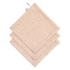 Muslin/Terry Washcloth Set 3 pcs dots peach rose