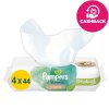 PAMPERS Ubrousky vlhčené Harmonie Coconut Plastic Free 4x44 ks