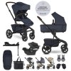 EASYWALKER SET Kočárek 4v1 Jimmey Indigo Blue XXL RWS + CYBEX Aton B2 i-Size