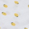 LÄSSIG Swaddle Burp blanket 85x85 Happy Fruits lemon